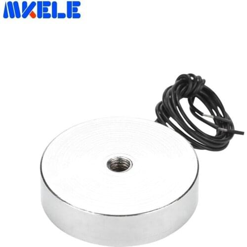 DC 6v 12V 24V MK34/9 Miniature Electromagnet Coil Reliable Electric Lifting 8kg/80 N Industrial Electric Lifting Magnet
