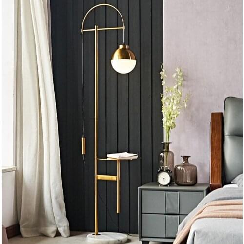 Floor lamp living room Nordic bedroom study retractable light luxury creative postmodern minimalist sofa coffee table floor lamp