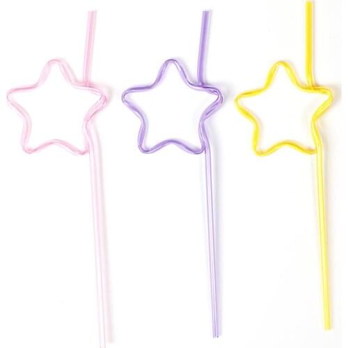 New 10pcs Novelty Creative Crazy Loop Curly Plastic Drinking Straws Colorful For Birthday Party Bar Accessories Random Color