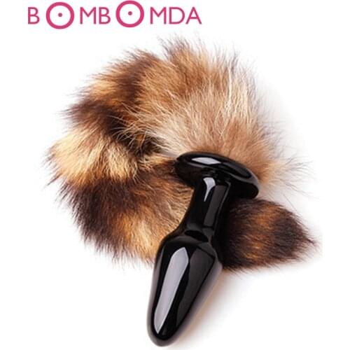 New Anal Plug Fox Tail Butt Plug Dildo Anal Sex Toys Adult Products Prostate Massage For Female Male Random Color O3