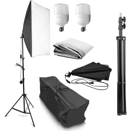 Photo Studio Equipment Photography Softbox 50x70CM Professional Continuous Light System Soft box for Portrait Fashion Shooting