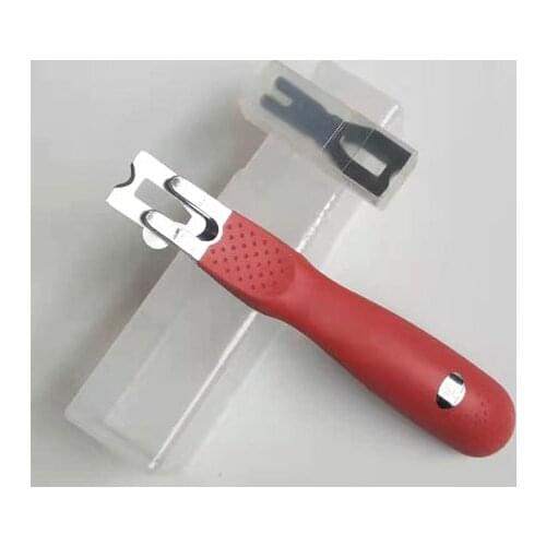 Floor Carpet Trimming Skiving Knife Vinyl Flooring Welding Cutting Blade Tool with 6 blades