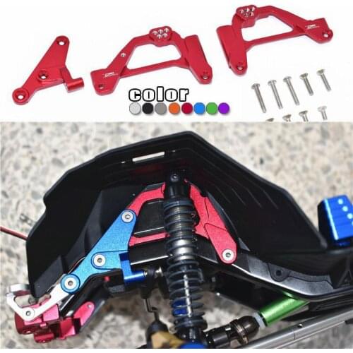 Axial AXI03007 SCX10 III Jeep Wrangler AXI03007 aluminum alloy porous front shock absorber fixing bracket-3 pieces AXI231017