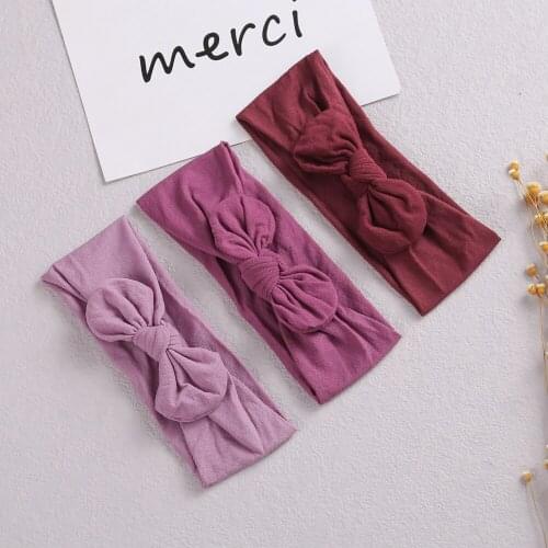 35 PCS, Top Knot Nylon Headbands, Newborn Toddlers Knot Bow Soft Nylon Headwraps, Baby Shower Gift Hair Accessories