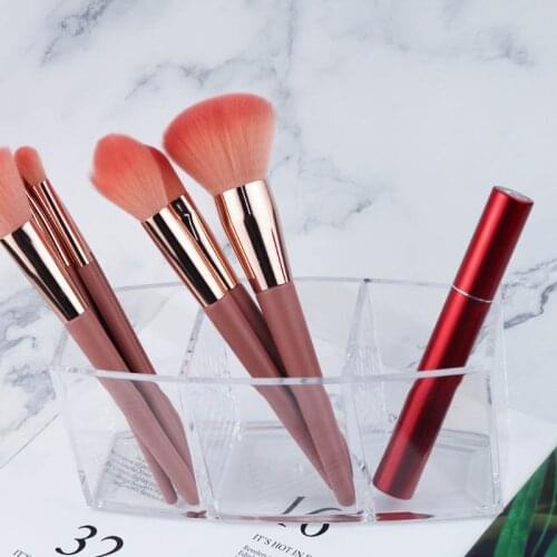 Transparent Acrylic Makeup Organizer Cosmetic Holder Lipstick Storage Box Pencil Holder Makeup Tools