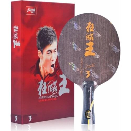 DHS Table Tennis Blade Hurricane KING 3 Wang Liqin III 5+2 glass carbon ping pong racket bat paddle