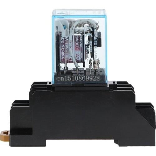 220/240 V AC PYF08A Bobina Power Relay DPDT MY2NJ 8 Pin With Base