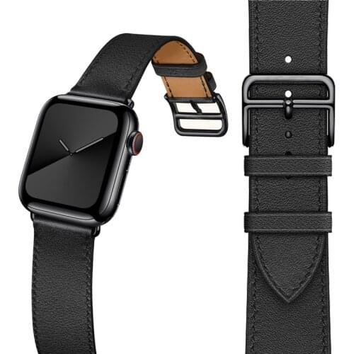 Genuine Leather Watch Band For Apple Watch Series 6 SE 5 4 3 40mm/44mm Iwatch Strap Bracelet Watchband