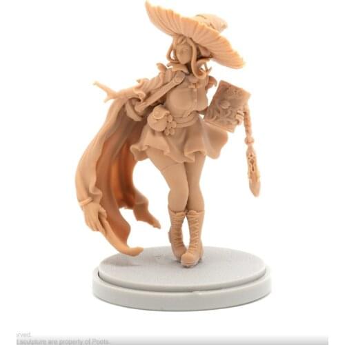 30mm Resin Figure model kits King-dom death Disciple of the Witch One Unassembled and unpaint 048