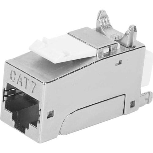 CAT7 Module Network 90 Degree Gigabit No Punch Down Tool Module Shielded RJ45 Information Module