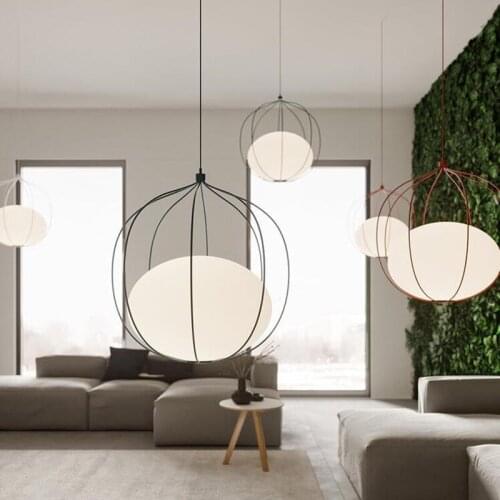 Nordic Modern Pendant Lights Iron Glass Hanging Lamp For Bedroom Dining Room Home Decor Kitchen Fixtures E27 Hotel Bar Hanglamp
