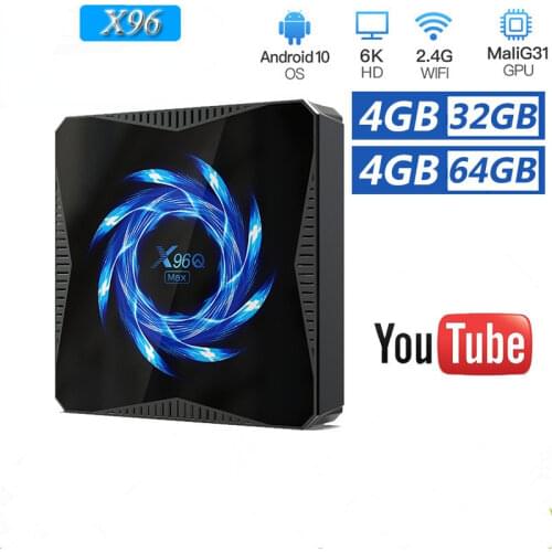 X96Q MAX Android 10 tv box H616 Quad Core ARM Cortex A53 android smart tv box android TV PK X96 MAX H96 MAX H96 MINI X96