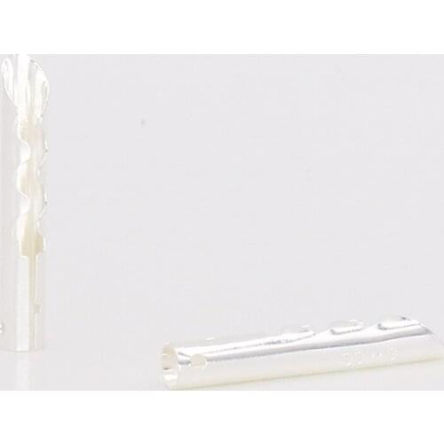 High Quality 12pcs B413S Silver plated Bronze Copper Audio BFA Z-Type 4mm Banana Plug Speaker Cable Connector