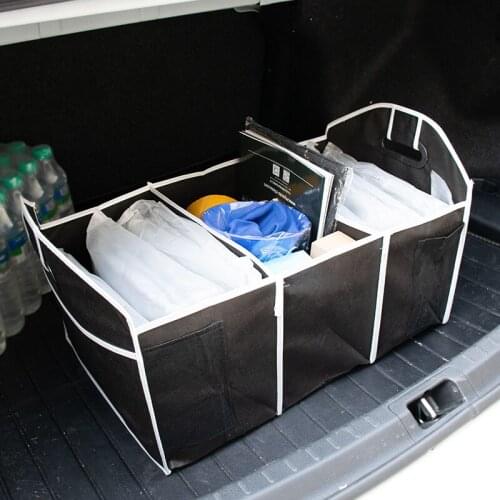 Car Trunk Storage Box Extra Large Collapsible Organizer Car Trunk Supplies Organizer Storage Bag Car Interior Accessories