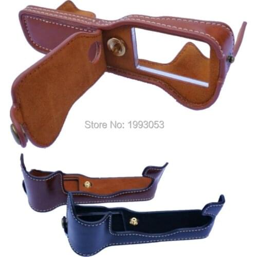 PU Leather Camera Bag Video Half Body Case Bottom For Fujifilm fuji XT1 XT-1