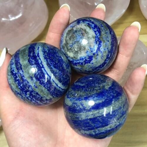 1PCS Natural crystal mineral lapis lazuli crystal ball stone Sphere Gemstone