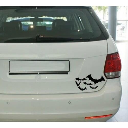 10*19CM Flocks of BATS Floating Car Stickers Reflective Decals Personalized Car Stickers