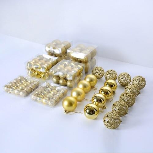 100pcs Christmas Tree Mini Shatterproof Ornaments Balls Holiday Accessories for Xmas Decorations WXV Sale