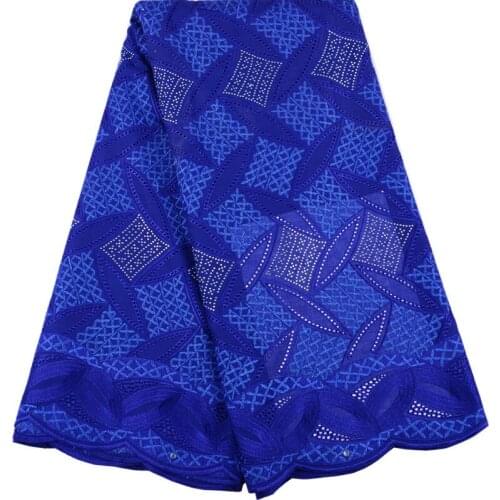 2019 High Quality Lace Swiss Voile Lace In Switzerland Lace Fabrics African Dresses With Rhinestones For Women 1524