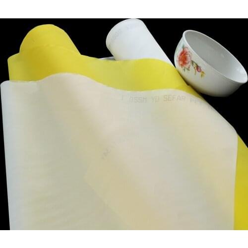 255mesh/100T 40um 165cm Yellow 30meters Monofilament Polyester Screen Printing Mesh
