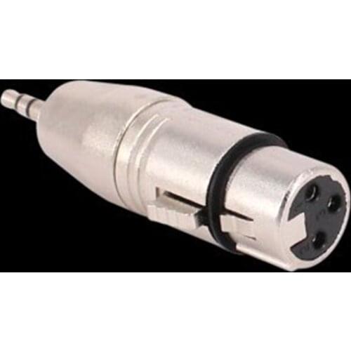 3.5mm Male To Female XLR Microphone Capacitance Bus Adapter 3.5 SP for Sound Card Amplifier