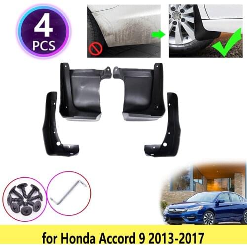 4PCS for Honda Accord 9 2013 2014 2015 2016 2017 Mudguards Mudflaps Fender Mud Flap Splash Guards Protect Rear Car Accessories