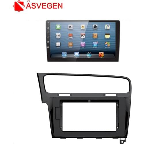 Asvegen Car Radio Fascia Panel Plate Frame Dash Stereo Install Car Radio Panel Mounting Frame For 2013 Volkswagen Gole 7