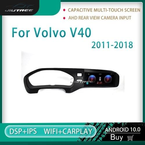 2 din android autoradio for Volvo V40 2011-2018 HD touch screen multimedia DVD player Stereo head unit with AHD Camera Carplay