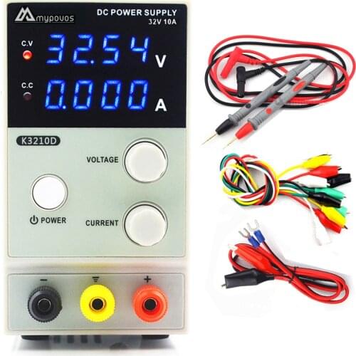 4 Digit Display 32V 10A DC Power Supply K3210D Adjustable Mini Laboratory Power Supply Voltage Regulator 30V 10A Upgraded versio