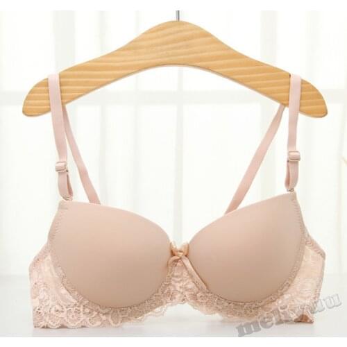 Push Up Bra For Women Underwire Lace Bralett Adjusted-Straps Sexy Ladies Underwear Padded Bralette Lingerie BH Top AA A B C