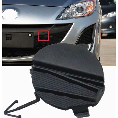 Cafoucs Front Bumper Tow Hook Cap Towing Hole Cover Trailer Trim Shell For Mazda 3 2.0 2.5L