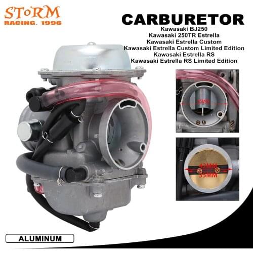 Carburedor For CVK34 34mm Motorcycle Carburetor For Kawasaki BJ250 250TR Custom RS Custom Limited Edition KLX250 34MM