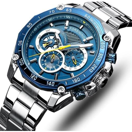 Forsining Top Brand Luxury Mens Self Wind Wristwatch Man Mechanical Watches Automatic Watch Fashion Male Clock Relogio Masculino
