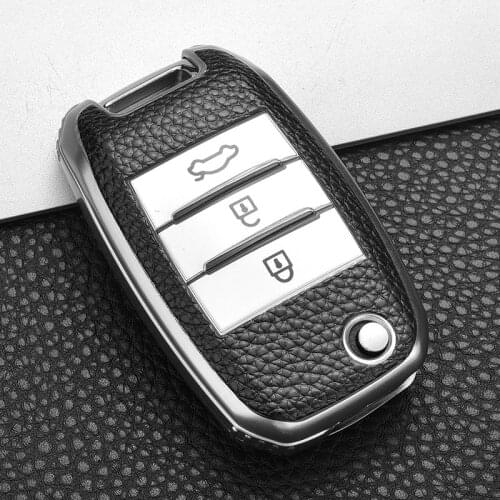 3 Button Car Key Case For Kia Rio Sportage 2016 Ceed Sorento Cerato K2 K3 K4 K5 KX3 K3S Remote Smart Keychain Remote Fob Shell