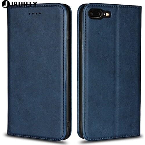 Jaorty Case On For Coque iPhone 7 Plus 8 Plus Cover For iPhone 8 Plus Case Luxury Leather Wallet Magnet Phone Flip Stand Cases