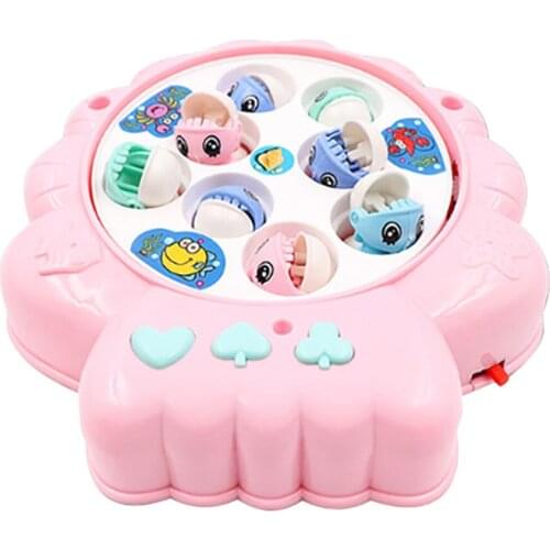 ChildrenS Fishing Toys Educational Electric Magnetic Rotary Fishing Music Toy Development Educational Toys Baby Birthday Gift