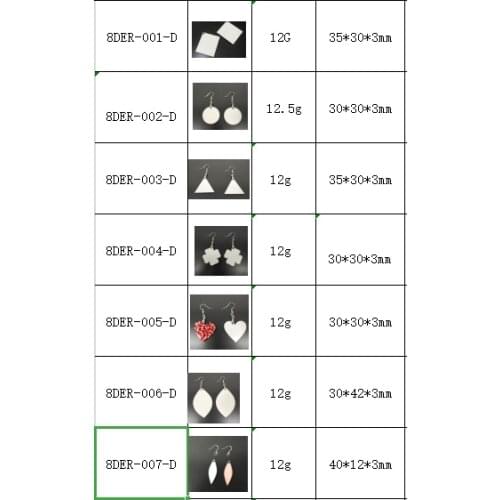 DHL 200 Pairs /lot Multi Shape Sublimation Blanks Earring MDF Sublimation Printing Dangle Earrings Heat transfer printing wooden