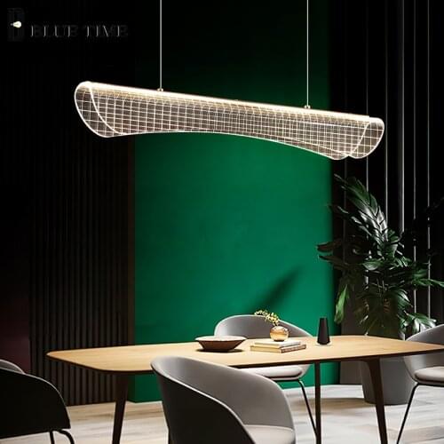 Home Decor LED Pendant Lights For Living Room Dining Room Kitchen Indoor Hanging Lighting Lustre Modern LED Pendant Lamps L120cm
