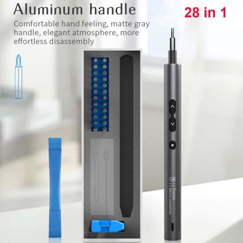 28/59pcs In1 Portable Electric Screwdriver Kit USB Rechargeable Precision Cordless Screw Driver Set cell phone Repair Tool