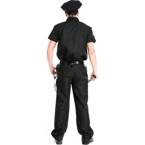 Halloween Party Costumes Police Cosplay Performing Props Arrested Prisoner