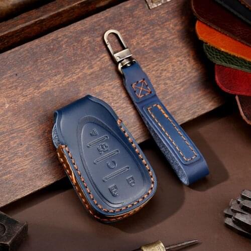 Leather Car Key Cover key Case For CHEVROLET cruze spark camaro Volt Bolt Trax Malibu Captiva Equinox Trax Tracker AVEO Lova