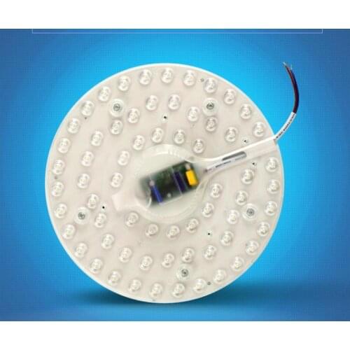 20pcs12w 24w 36W Round 2835SMD LED Module ceiling lamp 110V 220V 85-265V with optical len LED Module lights for home bedroom