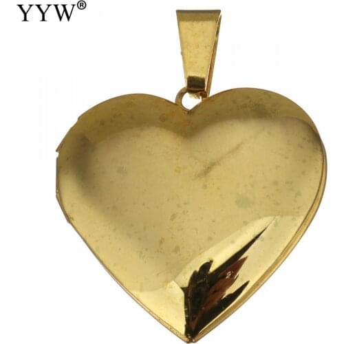 Stainless Steel Photo Locket Pendants Fashion Pendants For Women Jewelry Accessories Can Open Heart Shape Diy Necklace Making