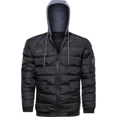 Hooded Winter Jacket Men 2020 Brand Fashion Windproof Quilted Jackets Army Military Tactical Coats Parkas Plus Size M-5XL