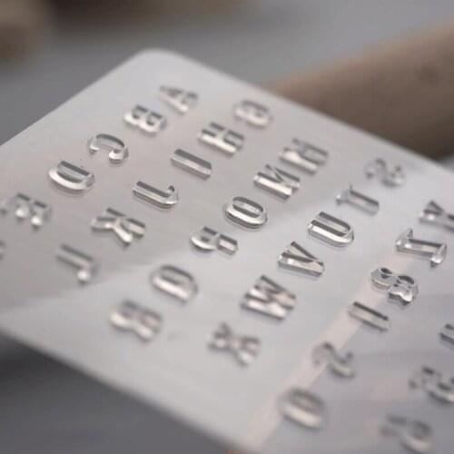 Alphabet Numbers Leather Stamping Punch Letter Number Stamper Set Leathercraft Plastic Leather Tool DIY Leather Punching