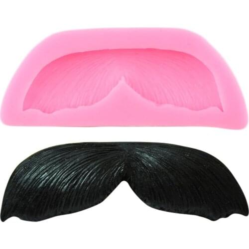 Moustache Shape Silicone Mold Fondant Cake Decorating Tools Cupcake Topper Chocolate Gumpaste Mould Candy Clay Resin Moulds