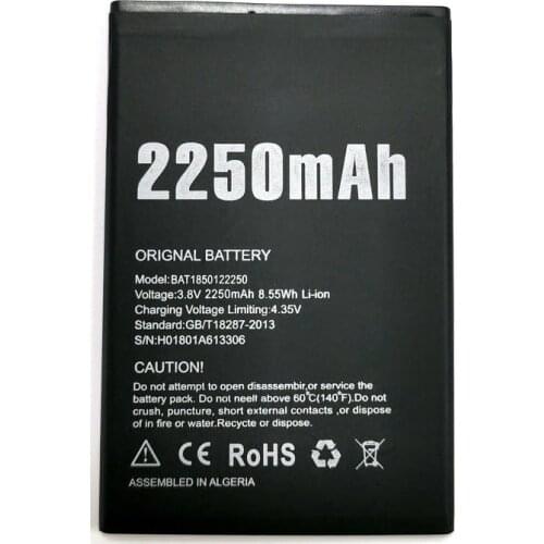 New DOOGEE X11 BAT1850122250 2250mAh Battery Replacement For DOOGEE X11 smart Phone Accumulators