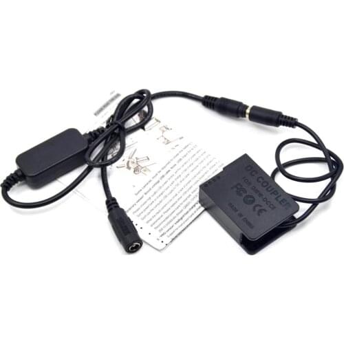 12V-24V step-down Power Cable + DC Coupler DMW-BLC12 DCC8 BLC12E dummy battery for Lumix GX8 FZ1000 FZ200 G7 G6 G5 GH2 GH2K GH2S