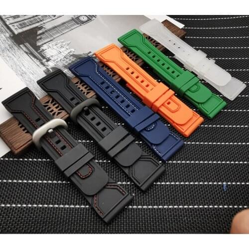 Top Quality Silicone Rubber Watch Accessories Waterproof Wrist band Bracelet Belt 28mm Men Watchbands for Seven Friday Strap