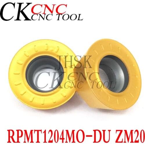RPMT1204MO-DU ZM20 RPMT1204MO DU RPMT1204 Carbide milling Inserts R6 Milling Insert turning tools CNC Lathe for stainless steel